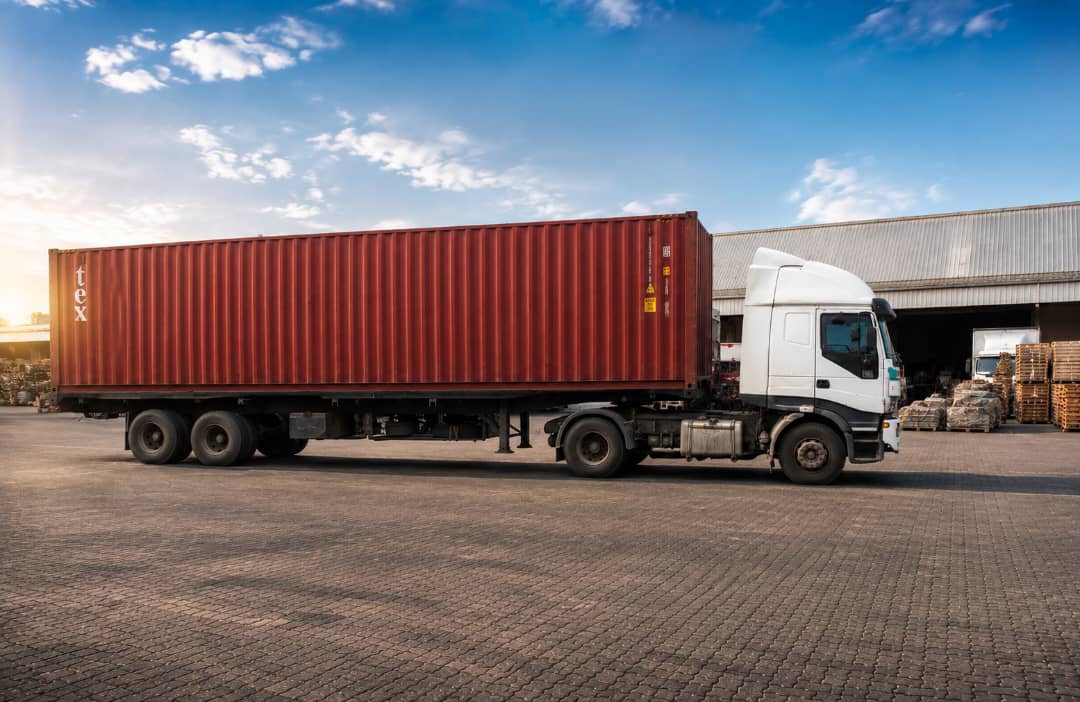 Container truck on Lagos road